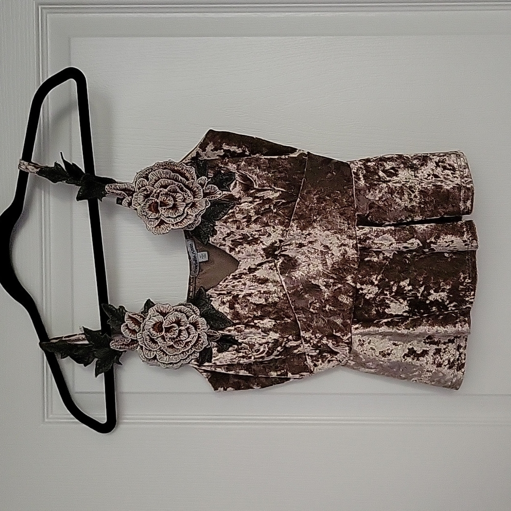 Velour tank top